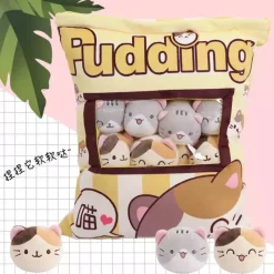 Kawaii Therapy Mini Stuffed Animals | Cute Stuffed Animals<A Bag of Kawaii Neko Cat Pudding Dolls