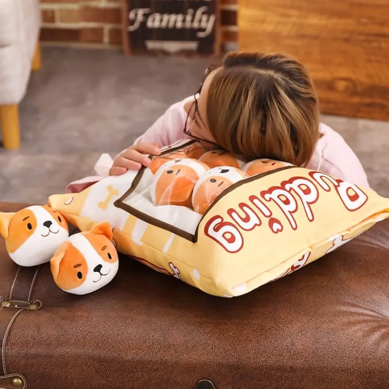 Kawaii Therapy Mini Stuffed Animals | Cute Stuffed Animals<A Bag of Kawaii Shiba Inu Pudding Plushies