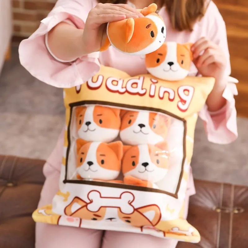 Kawaii Therapy Mini Stuffed Animals | Cute Stuffed Animals<A Bag of Kawaii Shiba Inu Pudding Plushies