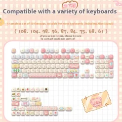 Kawaii Therapy Keyboards & Keycaps<Akko Pig Party Mog Design 139pcs Keycaps