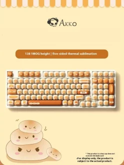 Kawaii Therapy Keyboards & Keycaps<Akko Steam Bun Wonderland Mog Design 138pcs Keycaps