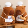 Kawaii Therapy Capybara | Cute Stuffed Animals<Capybara Chef Stuffed Animal with Bread Loaf (40cm)