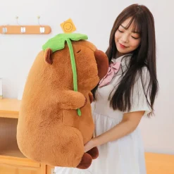 Kawaii Therapy Cute Stuffed Animals | Capybara<Kawaii Adorable Capybara – Lotus Leaf Special Edition