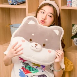 Kawaii Therapy Cute Stuffed Animals | Pillows<Kawaii Adorable Husky Bunny Animal Pillow