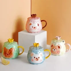 Kawaii Therapy Bottles<Kawaii Animal Bear Ceramic Cup (450ml)