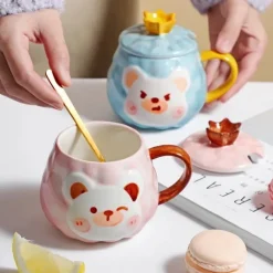 Kawaii Therapy Bottles<Kawaii Animal Bear Ceramic Cup (450ml)