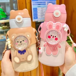 Kawaii Therapy Bottles<Kawaii Animal Style Pastel Thermos Bottle (520ml) – Limited Edition