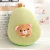 Kawaii Therapy Fruit<Kawaii Avocado Stuffed Bear Plush Pillow