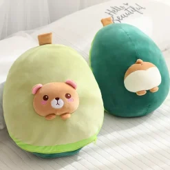 Kawaii Therapy Fruit<Kawaii Avocado Stuffed Bear Plush Pillow