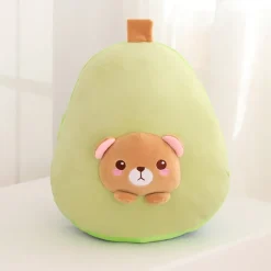 Kawaii Therapy Fruit<Kawaii Avocado Stuffed Bear Plush Pillow