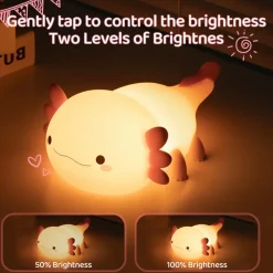 Kawaii Therapy Kawaii Lamps<Kawaii Axolotl Silicone Night Lamp – Limited Edition