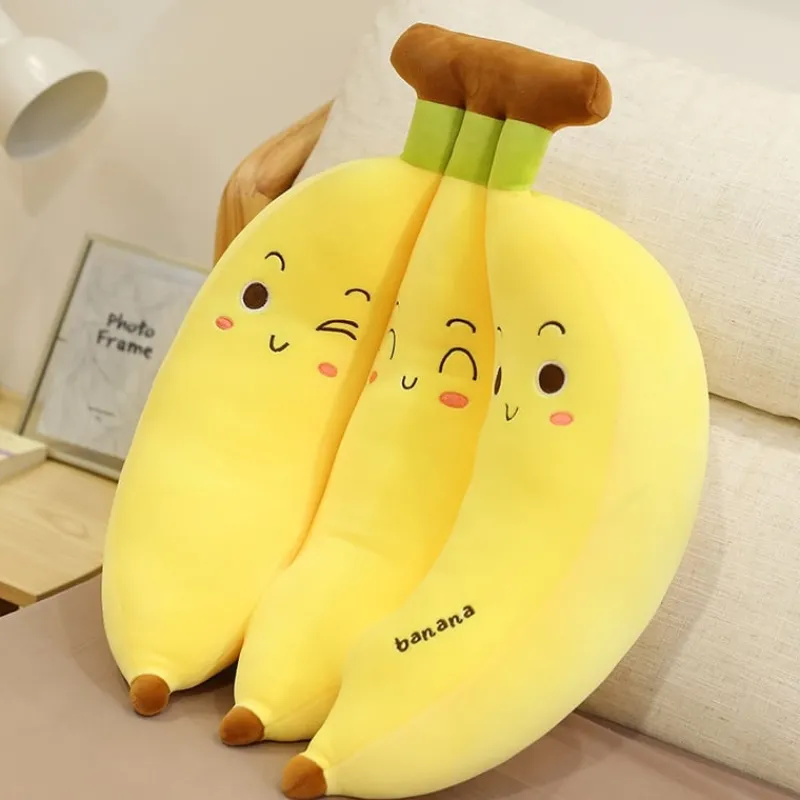 Kawaii Therapy Giant Stuffed Animals | Fruit<Kawaii Banana Fruit Plush XL (55cm)