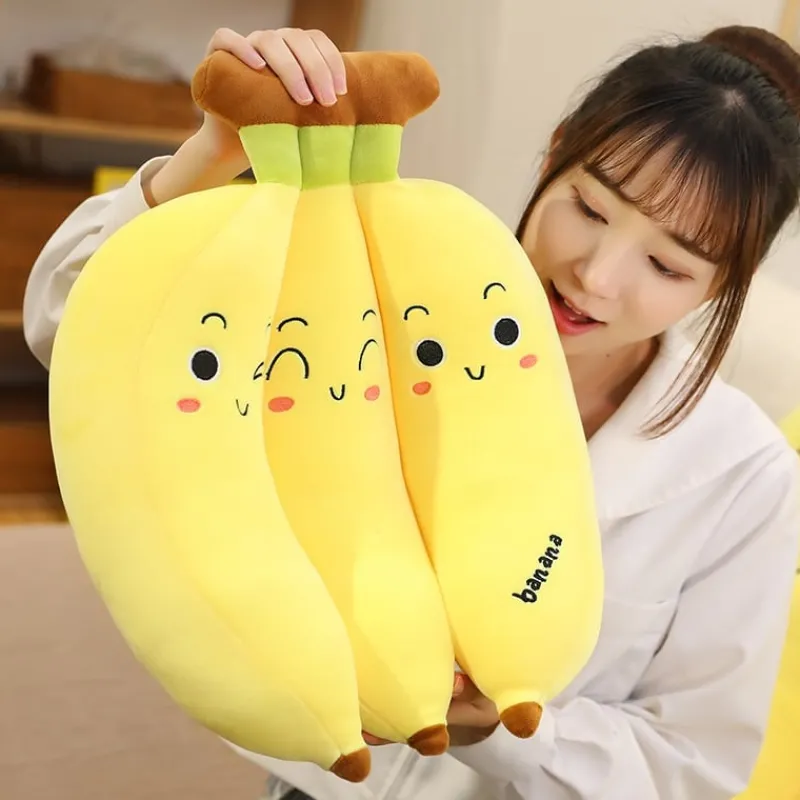 Kawaii Therapy Giant Stuffed Animals | Fruit<Kawaii Banana Fruit Plush XL (55cm)