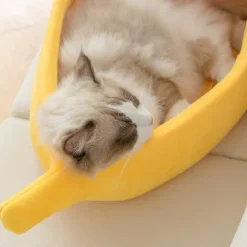 Kawaii Therapy Cat House<Kawaii Banana Soft Cushion Cat Bed – Limited Edition