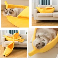 Kawaii Therapy Cat House<Kawaii Banana Soft Cushion Cat Bed – Limited Edition
