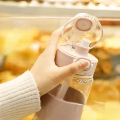 Kawaii Therapy Bottles<Kawaii Bear Boba Tea Straw Bottle (1100ml) – Limited Edition