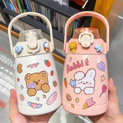 Kawaii Therapy Bottles<Kawaii Bear Bunny Sticker Style Bottle (1000ml)