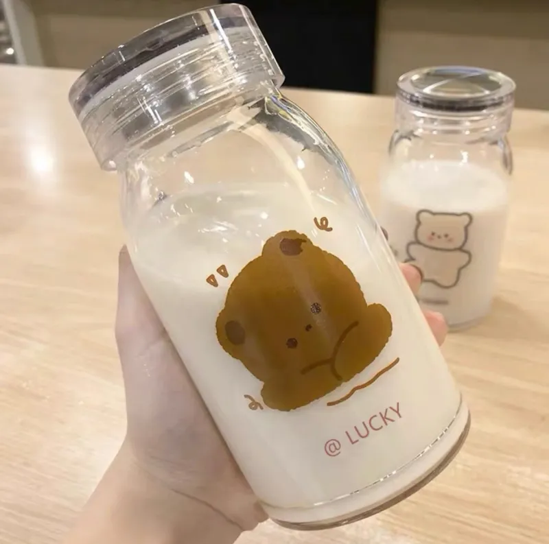 Kawaii Therapy Bottles<Kawaii Bear Glass Bottle (450ml) – Limited Edition