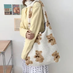 Kawaii Therapy Shoulder Bags | Animal Backpacks<Kawaii Bear Harajuku Style Tote Sling Bag