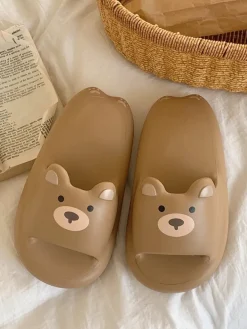 Kawaii Therapy Slippers<Kawaii Bear Pastel Home Slippers – Limited Edition
