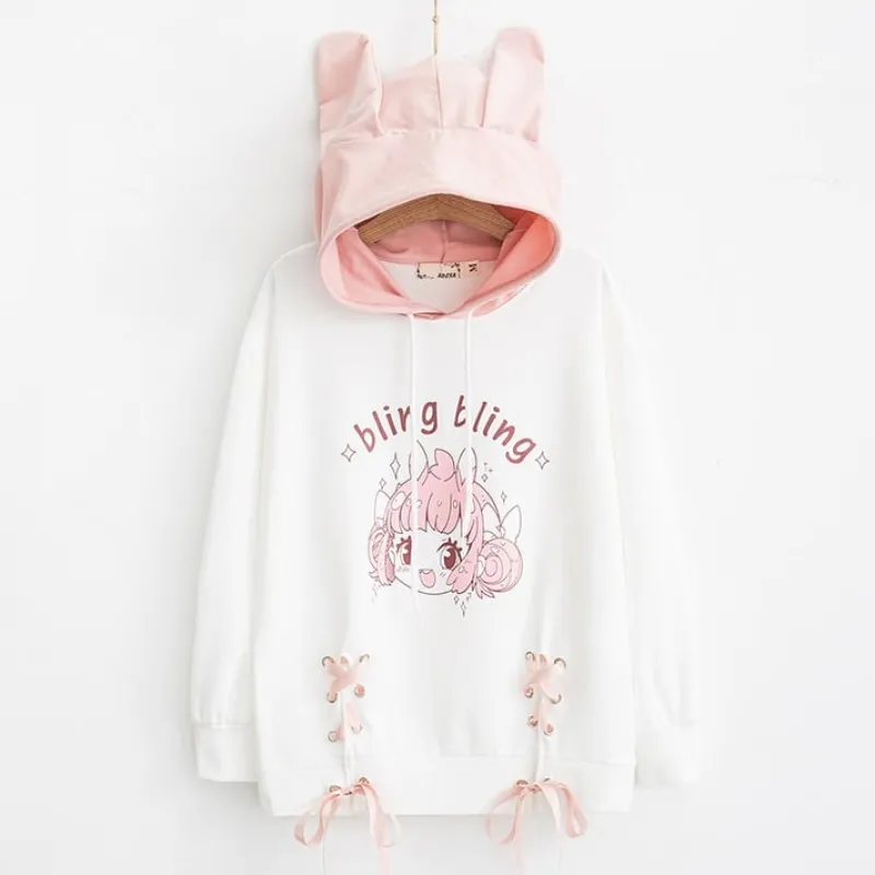 Kawaii Therapy Clothing<Kawaii Bling Bling Harajuku Hoodie