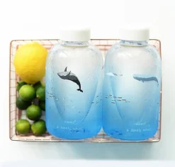 Kawaii Therapy Bottles<Kawaii Blue Whale Glass Bottle (600ml)