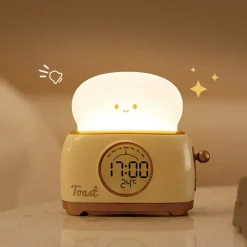 Kawaii Therapy Kawaii Lamps<Kawaii Bread Toast Retro Alarm Clock – Limited Edition