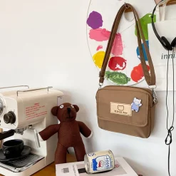 Kawaii Therapy Tote Bags | Mini Bags<Kawaii Brown Bear Harajuku Sling Bag