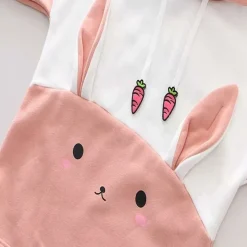 Kawaii Therapy Clothing<Kawaii Bunny Carrot Harajuku Hoodie – Special Edition