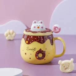 Kawaii Therapy Bottles<Kawaii Bunny Donut Ceramic Cup – Special Edition