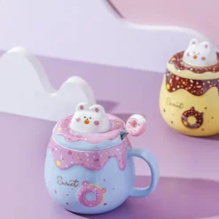 Kawaii Therapy Bottles<Kawaii Bunny Donut Ceramic Cup – Special Edition