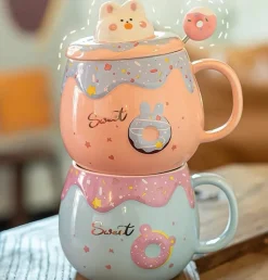 Kawaii Therapy Bottles<Kawaii Bunny Donut Ceramic Cup – Special Edition