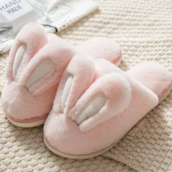 Kawaii Therapy Slippers<Kawaii Bunny Ears Warm Fuzzy Slippers – Limited Edition