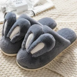 Kawaii Therapy Slippers<Kawaii Bunny Ears Warm Fuzzy Slippers – Limited Edition