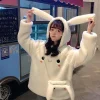 Kawaii Therapy Clothing<Kawaii Bunny Face Harajuku Hoodie – Limited Edition