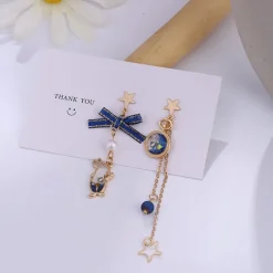 Kawaii Therapy Earrings<Kawaii Bunny Galaxy Star Korea Earrings – Limited Edition