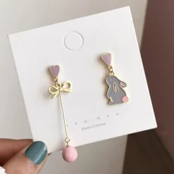 Kawaii Therapy Earrings<Kawaii Bunny Hearts Harajuku Earrings – Limited Edition