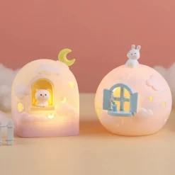 Kawaii Therapy Kawaii Lamps<Kawaii Bunny Moon House Galaxy Lamp – Special Edition