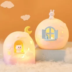 Kawaii Therapy Kawaii Lamps<Kawaii Bunny Moon House Galaxy Lamp – Special Edition