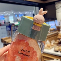 Kawaii Therapy Bottles<Kawaii Bunny Rabbit Glass Bottle (340ml)
