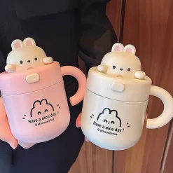 Kawaii Therapy Bottles<Kawaii Bunny Stainless Steel Cup (530ml) – Limited Edition
