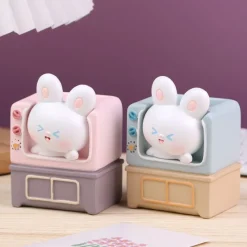 Kawaii Therapy Desk Organizers | Doll House<Kawaii Bunny TV Stationery Holder Doll – Limited Edition