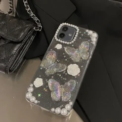 Kawaii Therapy Phonecase<Kawaii 3D Glitter Phone Case – Limited Edition
