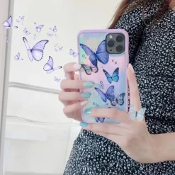 Kawaii Therapy Phonecase<Kawaii Butterfly Glitter Phone Case