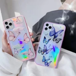 Kawaii Therapy Phonecase<Kawaii Butterfly Glitter Phone Case