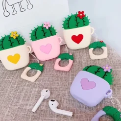 Kawaii Therapy Earphone Case<Kawaii Cactus Earphone Protective Case