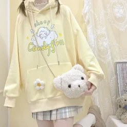 Kawaii Therapy Clothing<Kawaii Candy Floss Pastel Sheep Hoodie – Special Edition