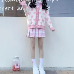 Kawaii Therapy Clothing<Kawaii Candy Hearts Harajuku Pastel Sweater – Special Edition