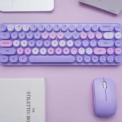 Kawaii Therapy Keyboards & Keycaps<Kawaii Candy Pastel Wireless Keyboard Set – Special Edition