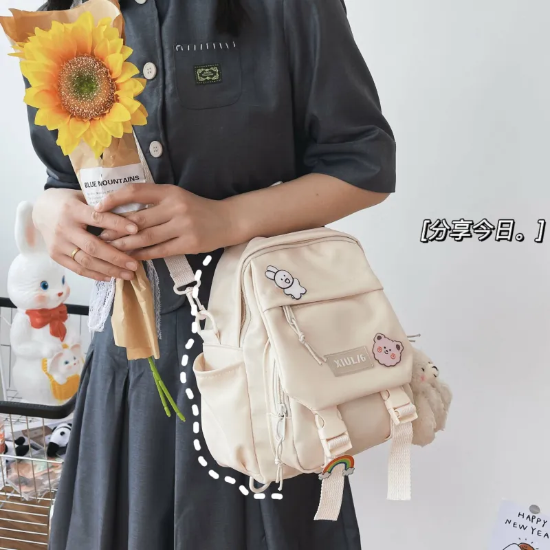Kawaii Therapy Mini Bags | Japanese Style Backpacks<Kawaii Canvas Japanese Style Harajuku Backpack
